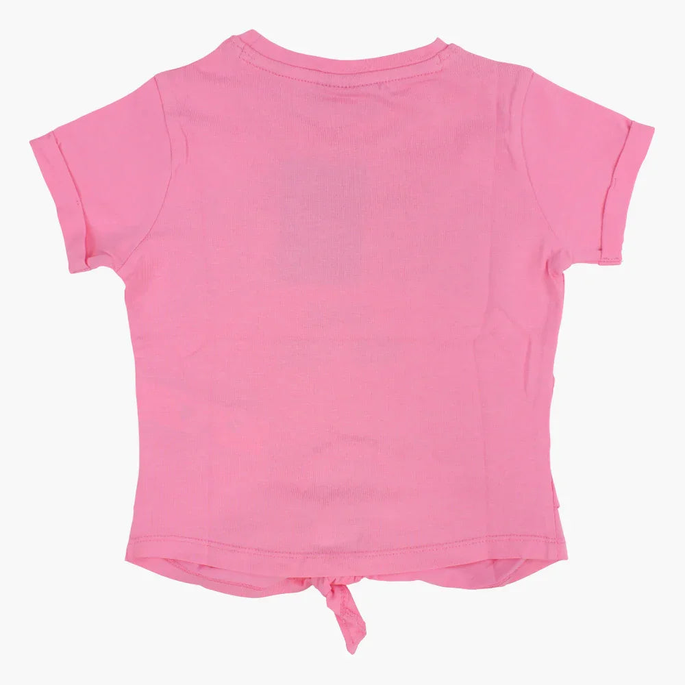 Girls Cotton Printed T-Shirt