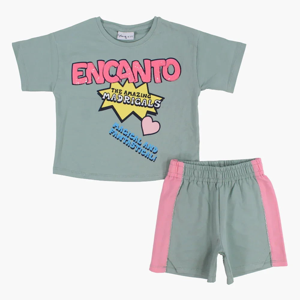 Girls Cotton 2-Piece Outfit Set - Encanto Print - Clothing - Solang