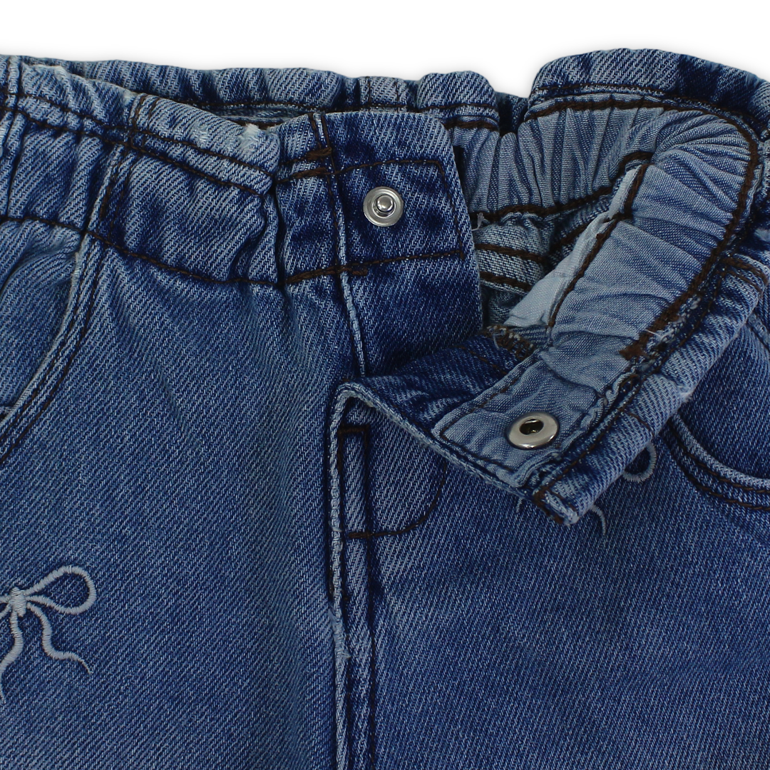 Baby Girls Denim Pants – Blue