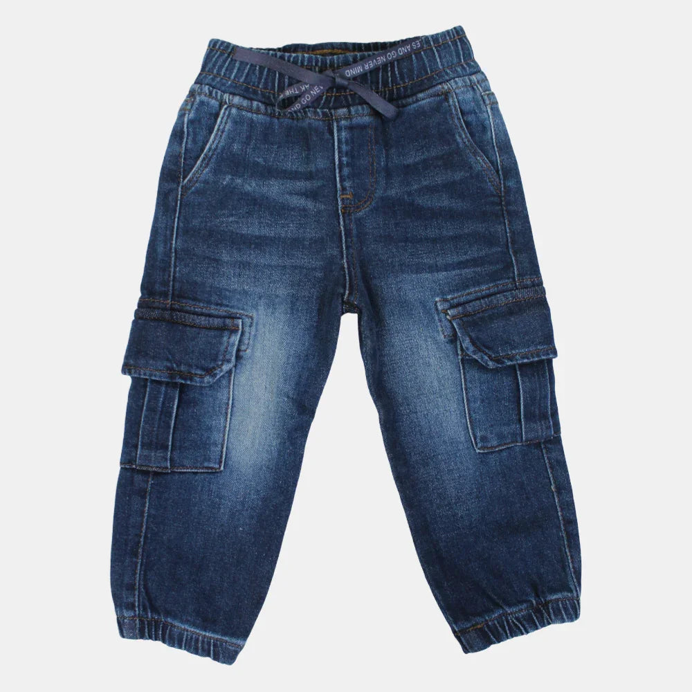 Light-Wash Denim Cargo Jeans - Clothing - Solang