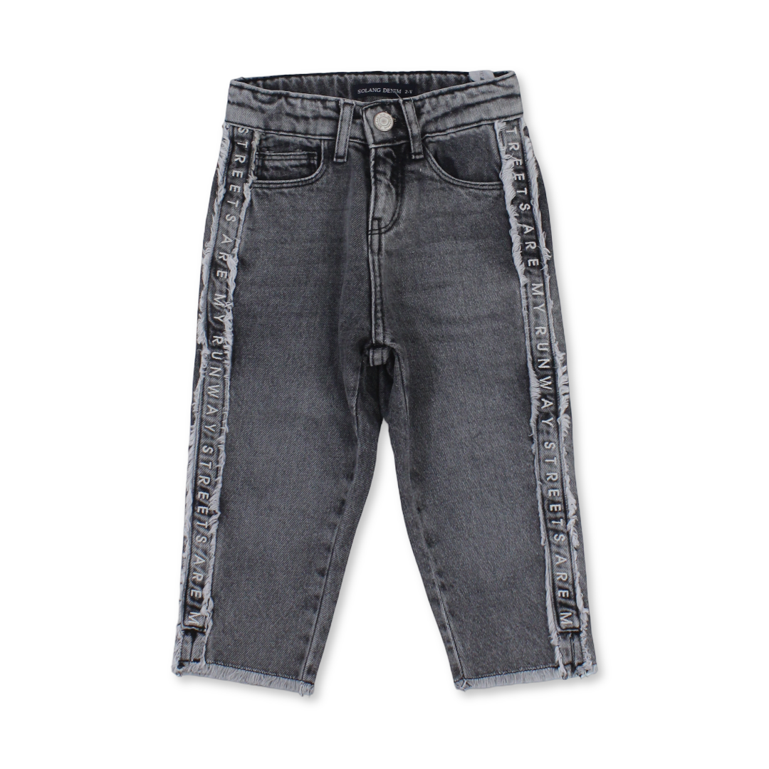Girls Denim Pants – Light Gray - Clothing - Solang
