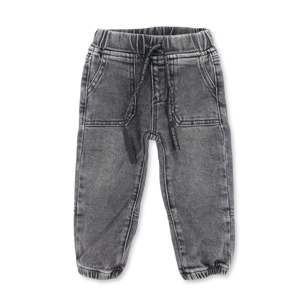 Baby Girls Denim Pants – Grey - Clothing - Solang
