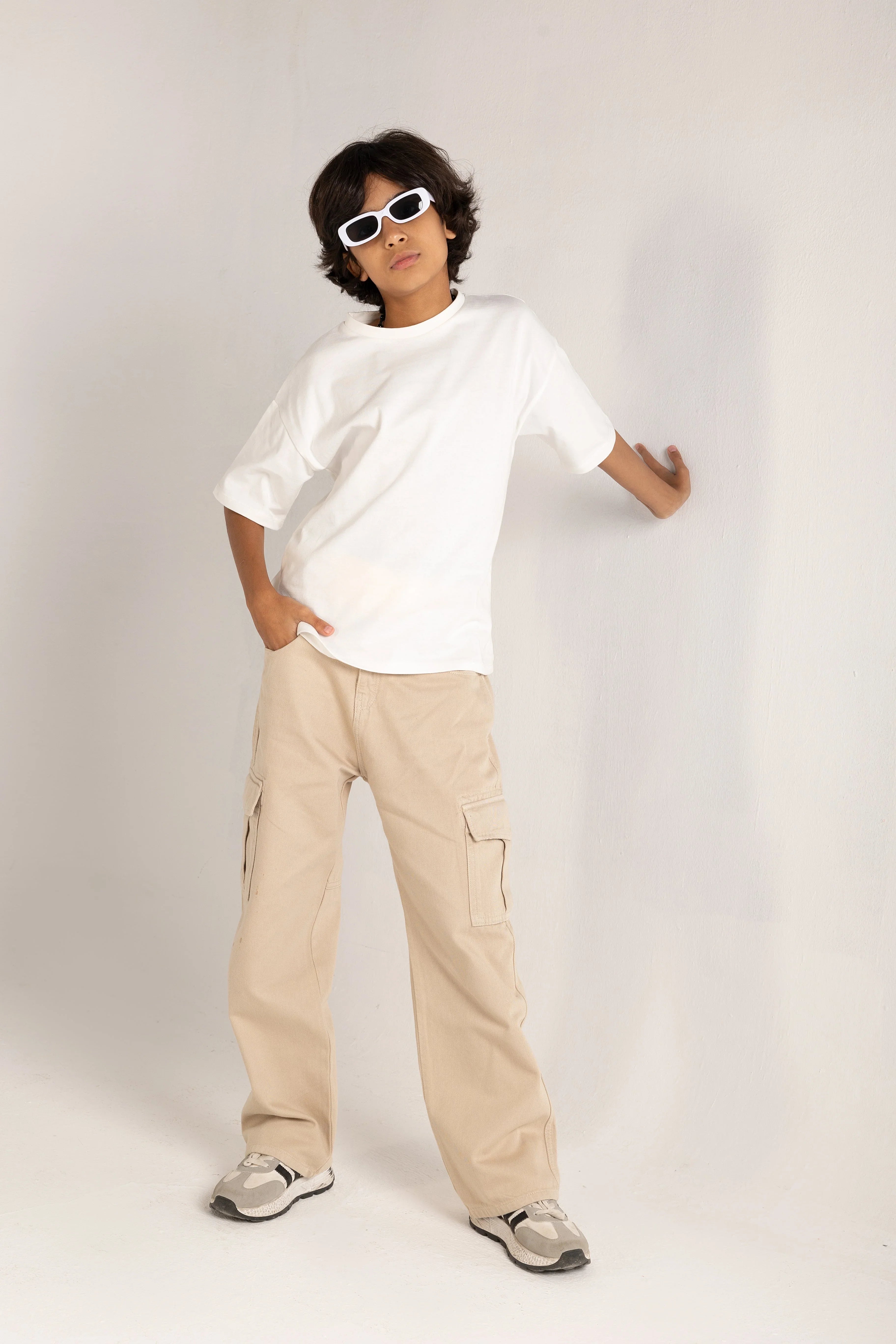 Gabardine Cargo Pants