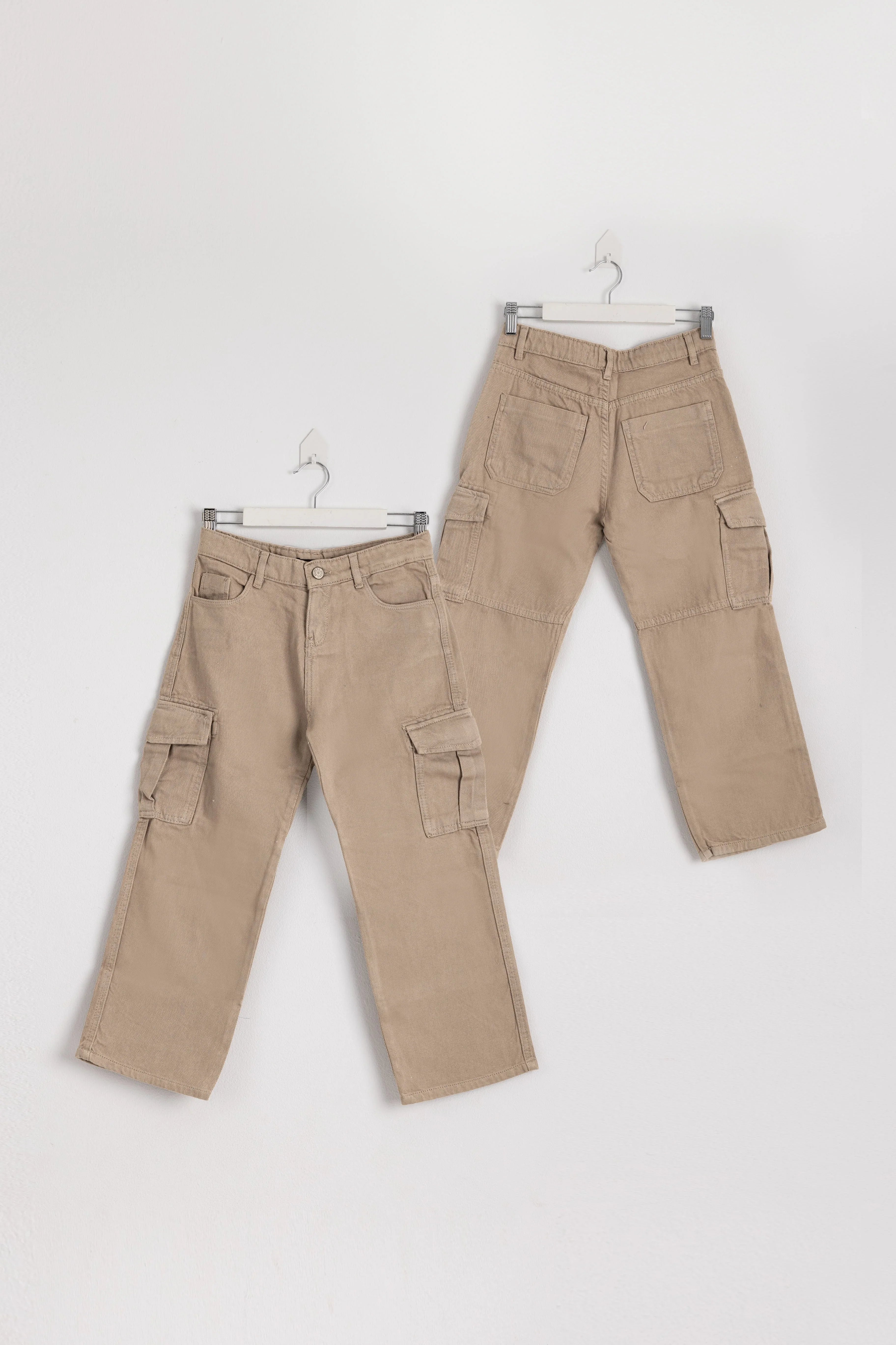 Gabardine Cargo Pants