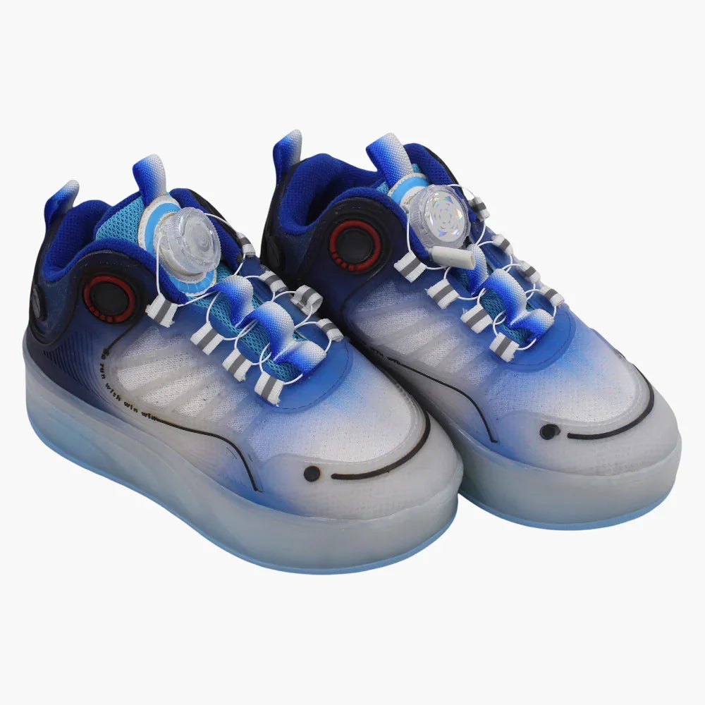 RZ1 LED Flash Light Sneaker with Wheels & USB Charging - Clothing - Step Right