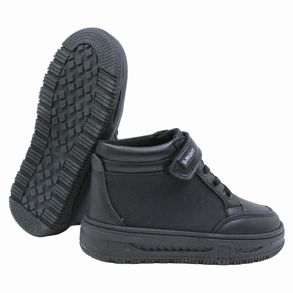 Unisex Leather Sneakers - Black