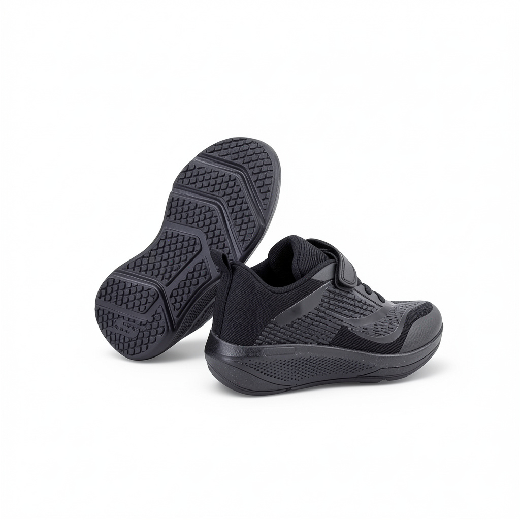 Unisex Kids Sneakers – Black