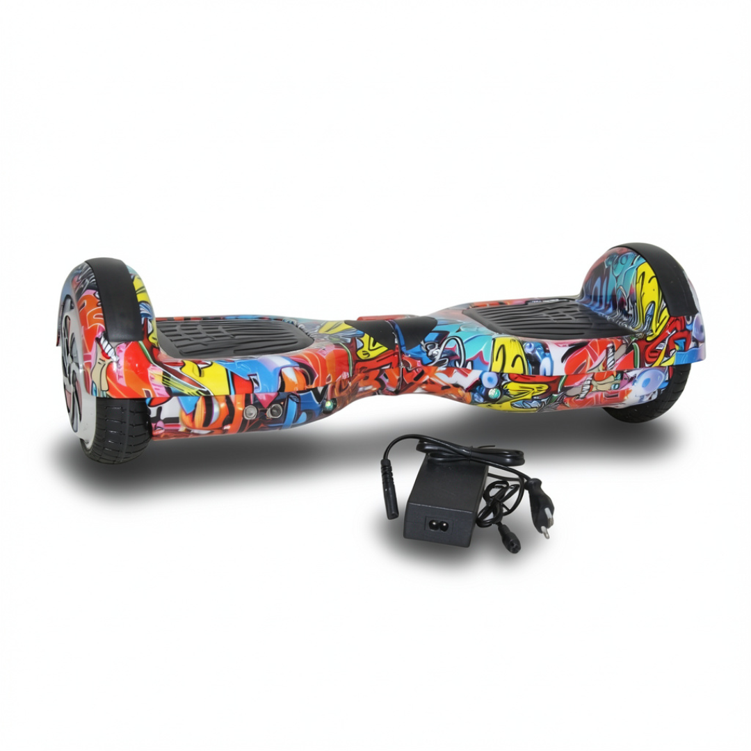 Electric Hoverboard 6.5 Inches – Colorful Graffiti Print