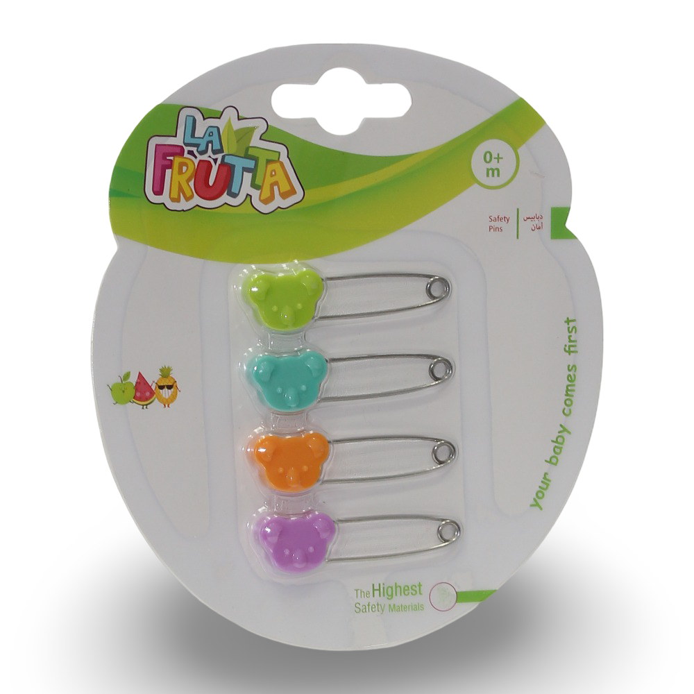 La Frutta Baby Safety Pins – Set of 4 - Baby Essentials