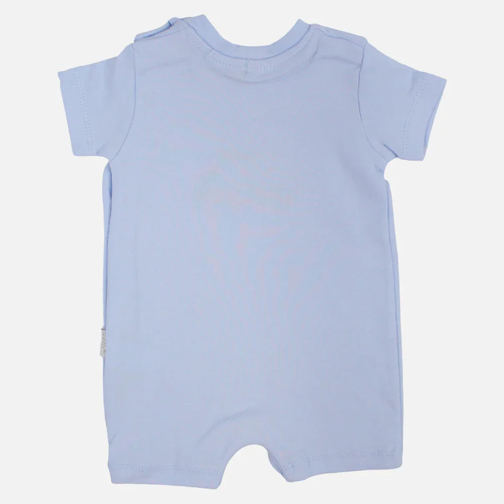Baby Boys Cotton Romper - Car Print
