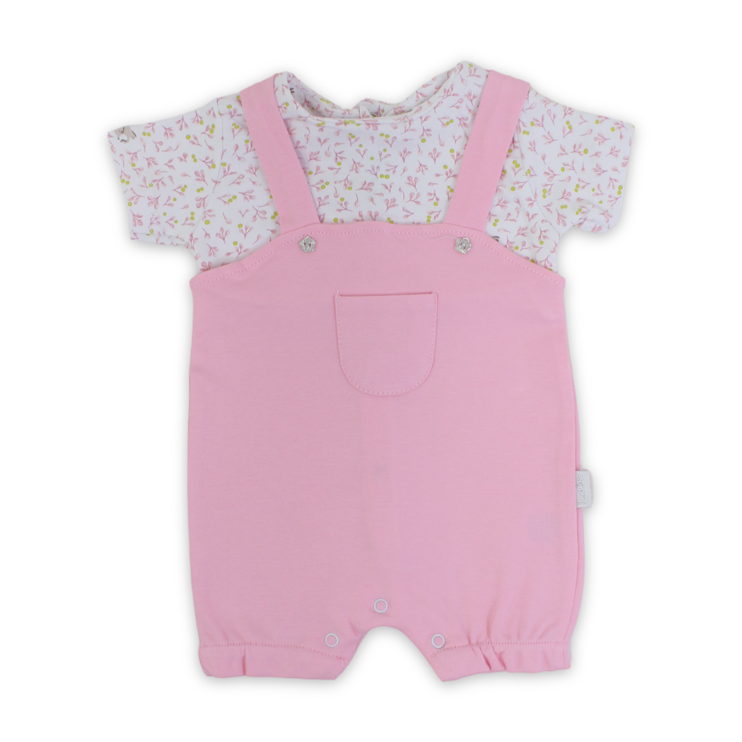 Baby Girls Cotton Romper – Leaves Print - Clothing - Bumber