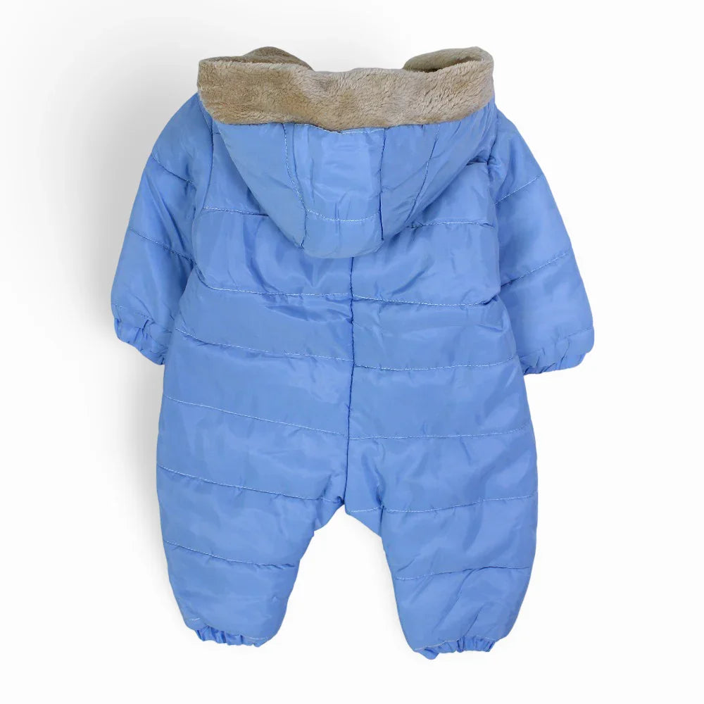 Baby Boys Waterproof Hooded Overall - Rabbit Design