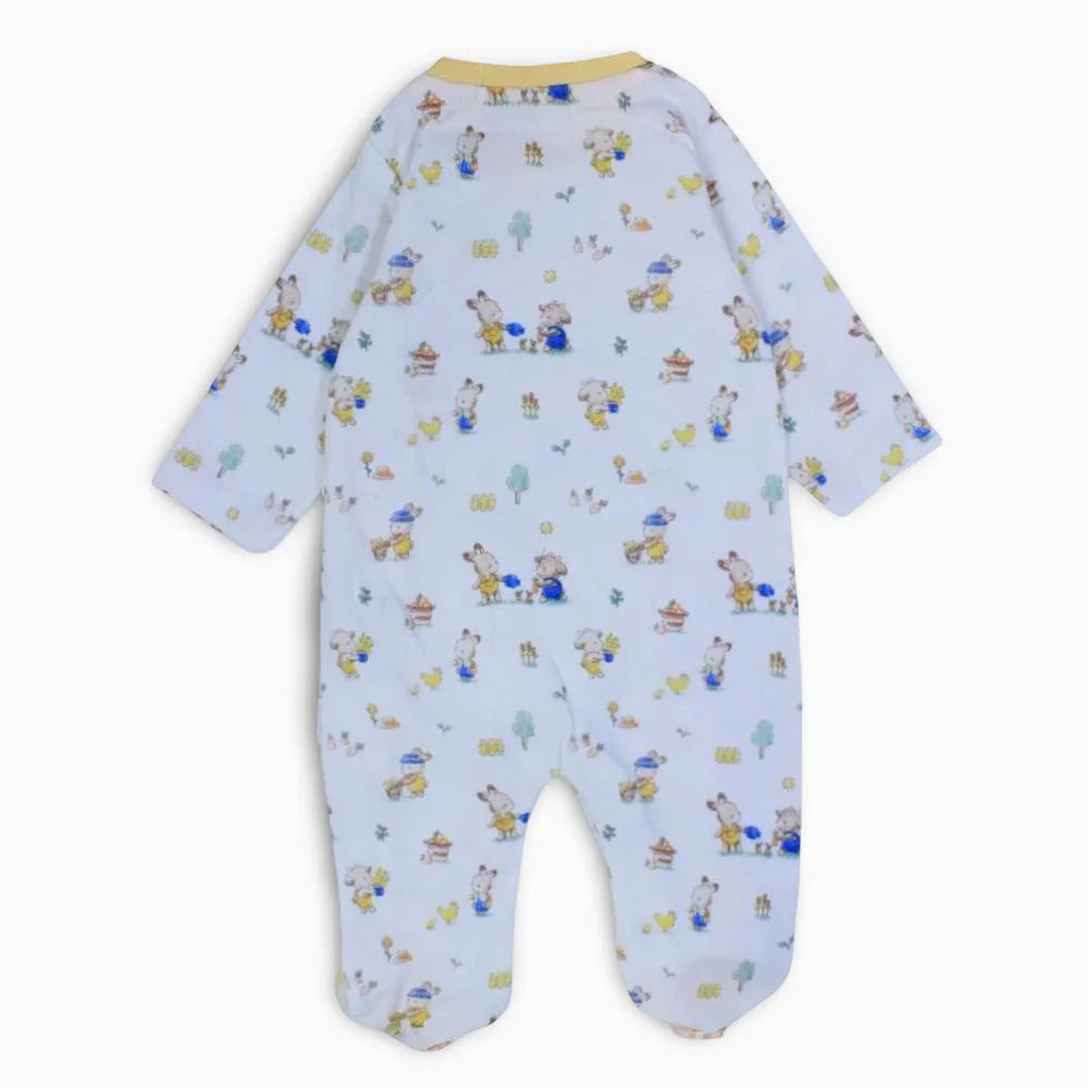 Unisex Cotton Baby Footie - Animals Design