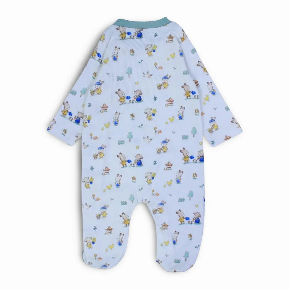 Unisex Cotton Baby Footie - Animals Design