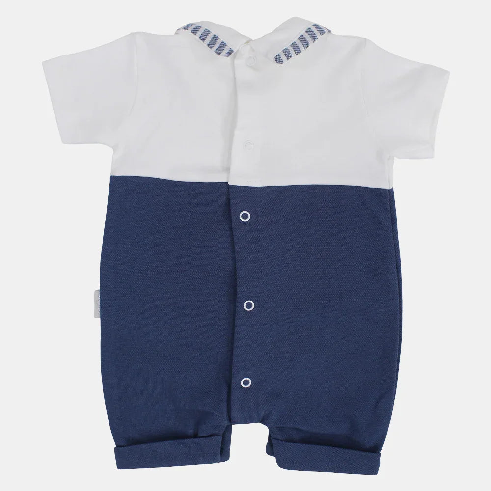 Baby Boys Cotton Romper – Puppy with Hat Design