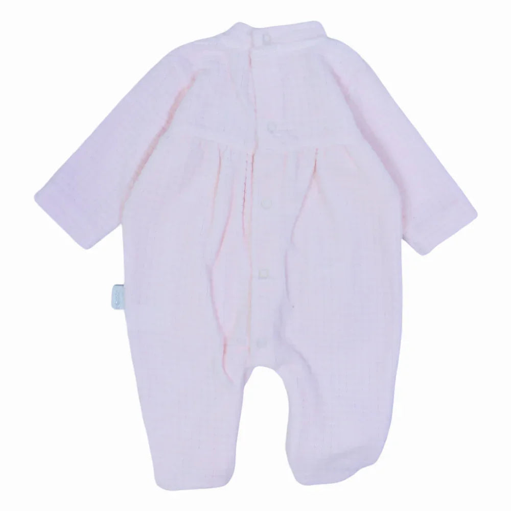 Baby Girls Plain Velvet Baby Footie