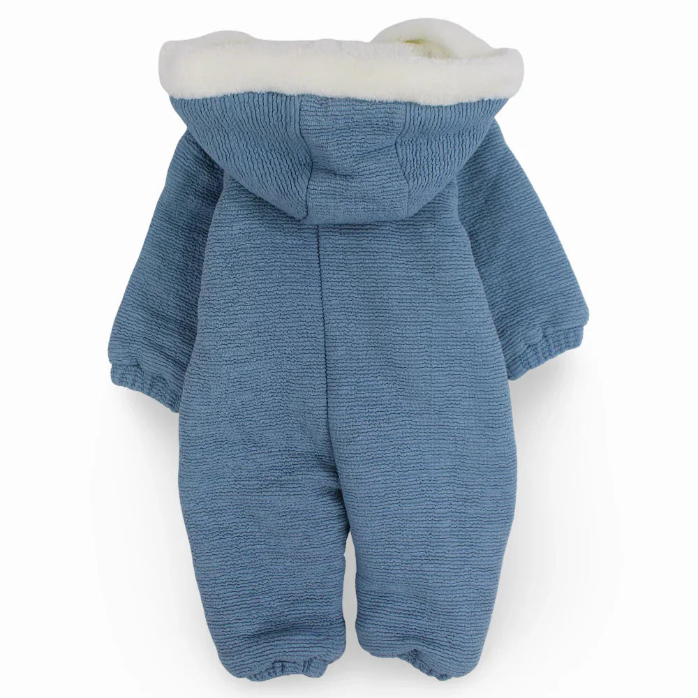 Baby Boys Hooded Overall - Train Design