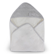 Baby Cotton Hooded Towel – Bow Design