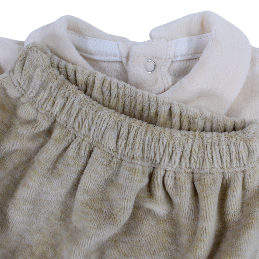 Baby Boys Velvet Pajama Set – Train Design