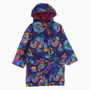 Girls Swim Robe – Colorful Dragon Print