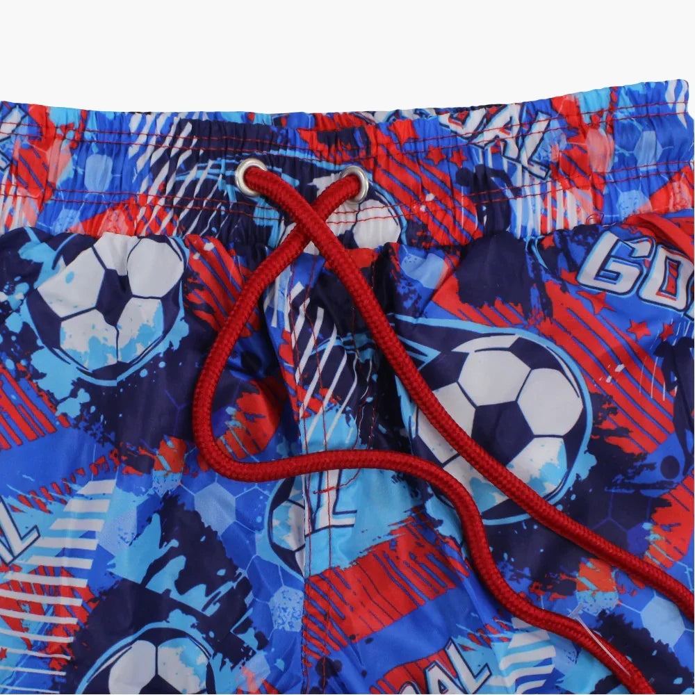 Boys Swim Shorts - Football Design