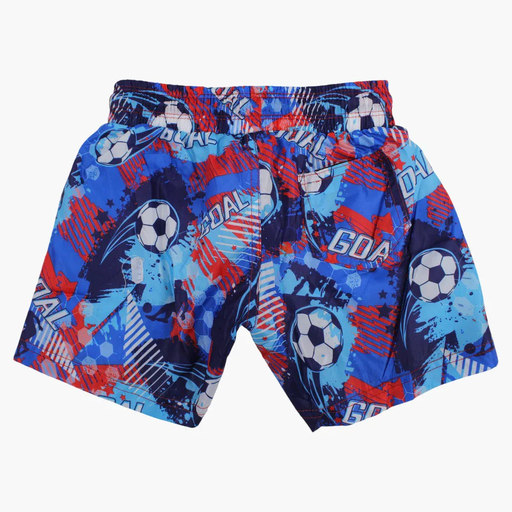 Boys Swim Shorts - Football Design
