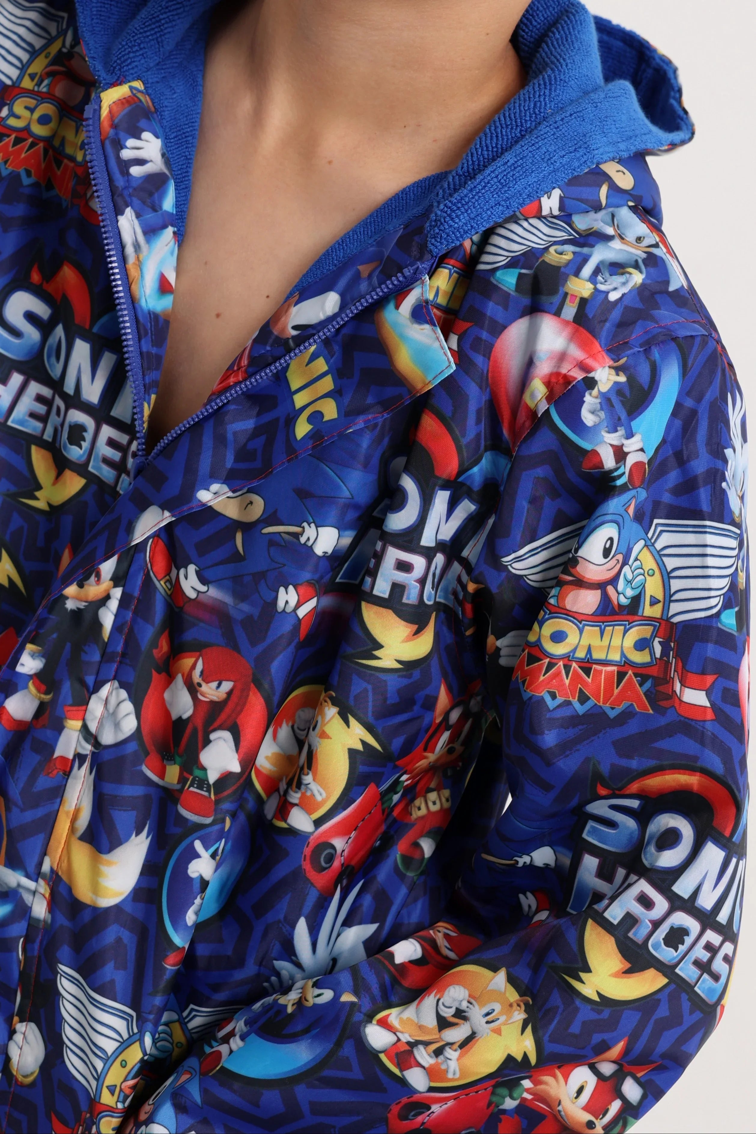 Boys Waterproof Swim Robe – Sonic the Hedgehog Print