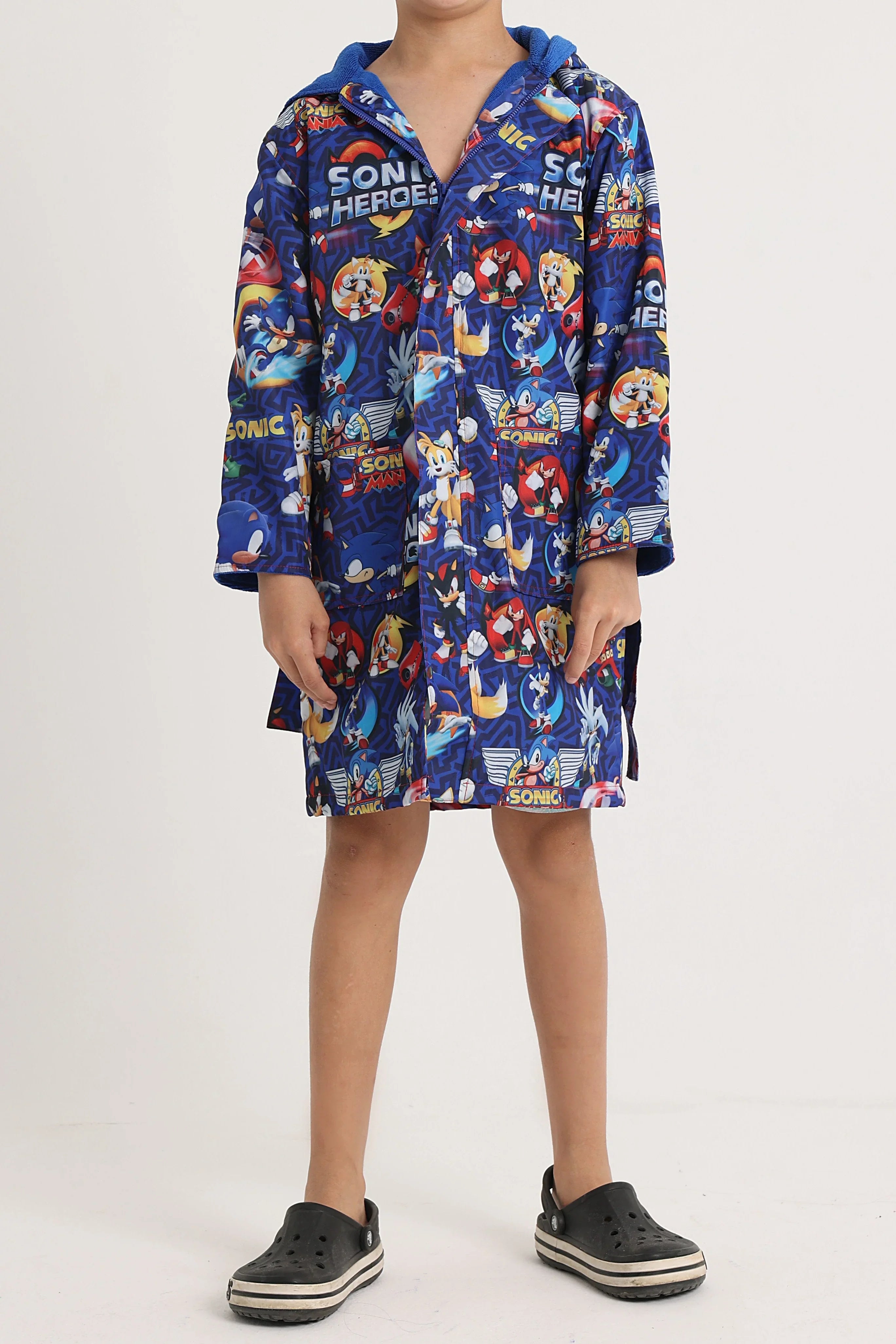 Boys Waterproof Swim Robe – Sonic the Hedgehog Print