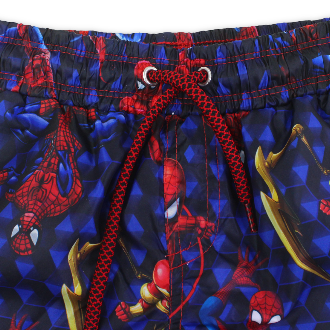 Boys Swim Trunks – Navy with Spider-Man Print