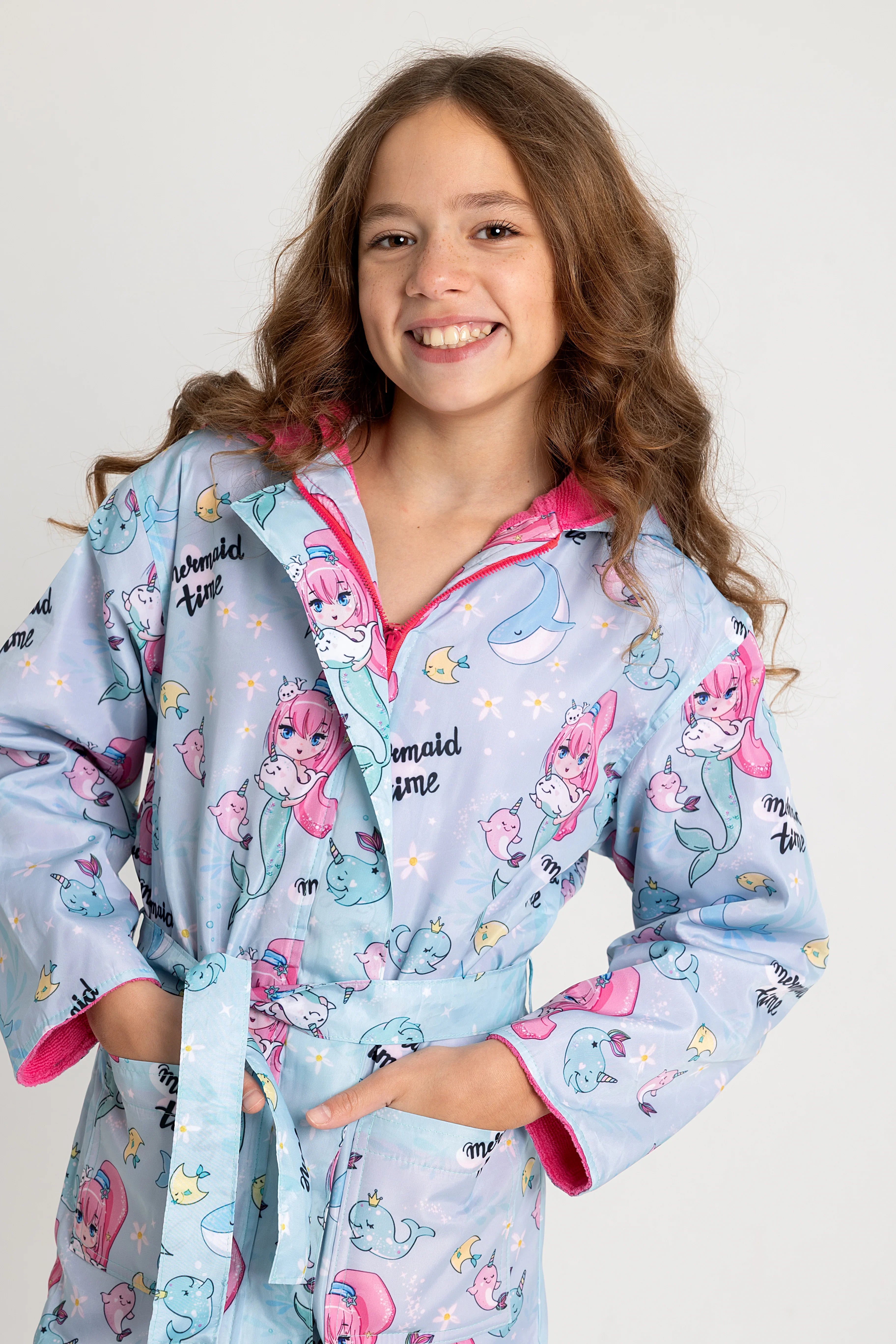 Swim Robe – Waterproof – Mermaid Time for Girls