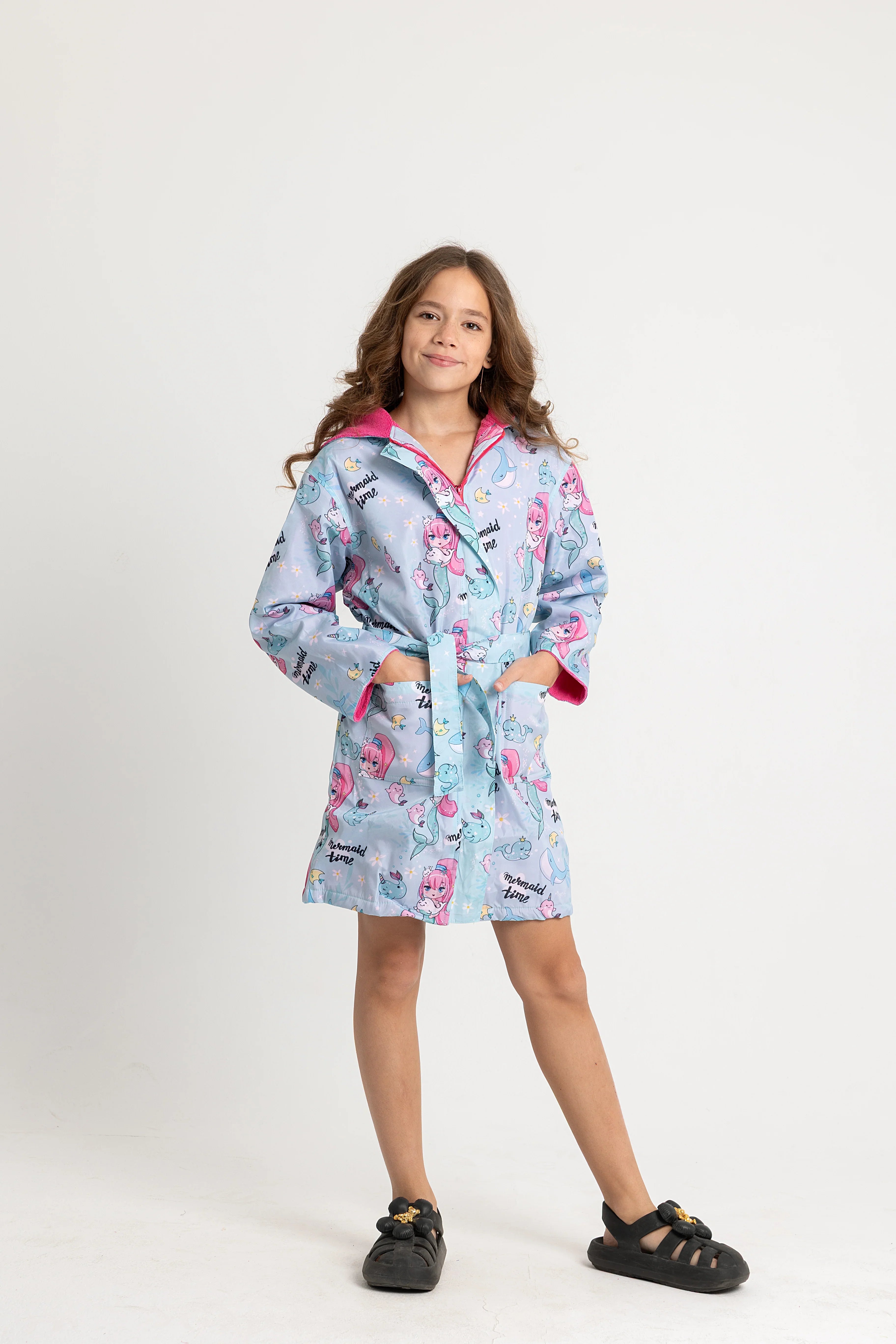 Swim Robe – Waterproof – Mermaid Time for Girls