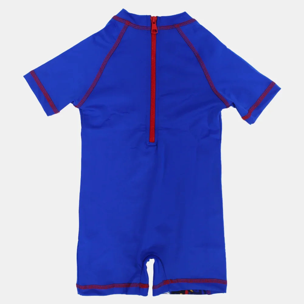 Sonic Heroes Boys Blue Overall Swimsuit
