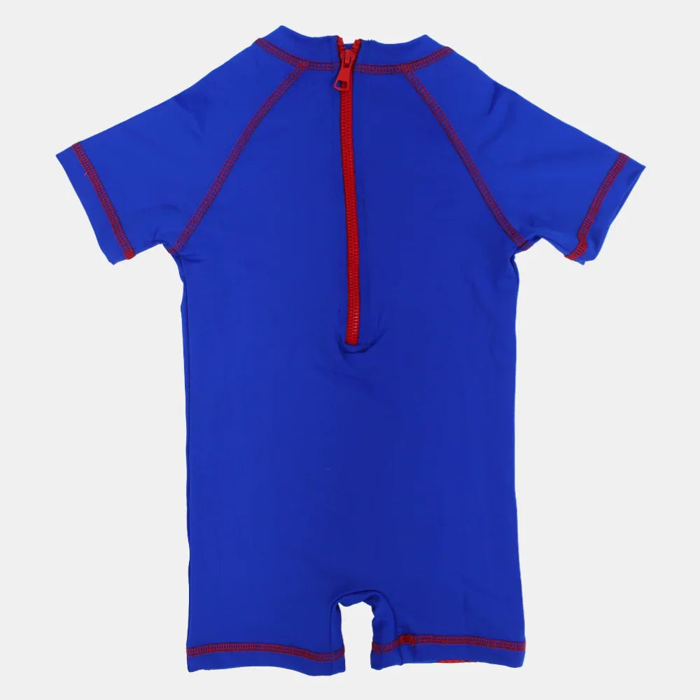 Boys Swimsuit Overall – Goal Print