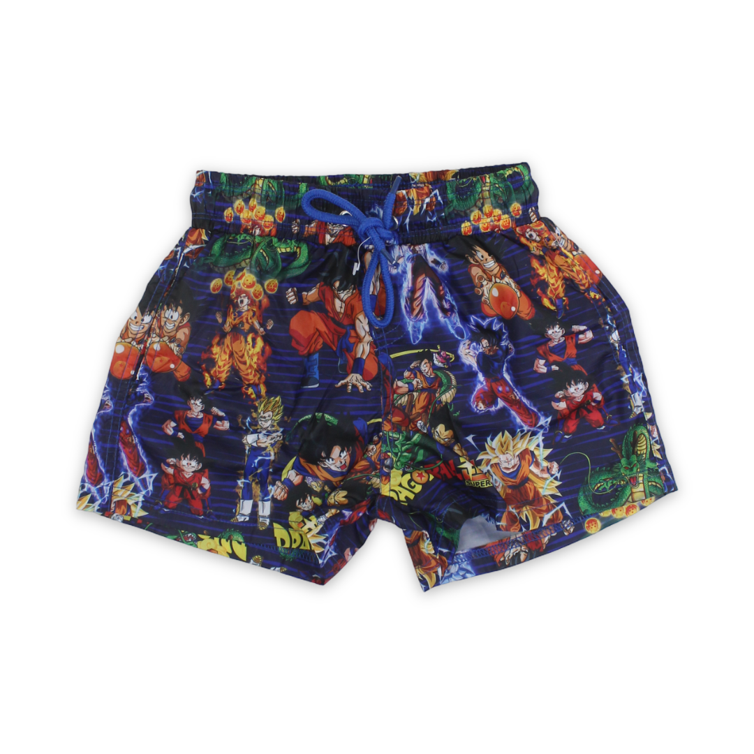 Boys Swim Trunks – Navy with Dragon Ball Print - Clothing - I.Wear