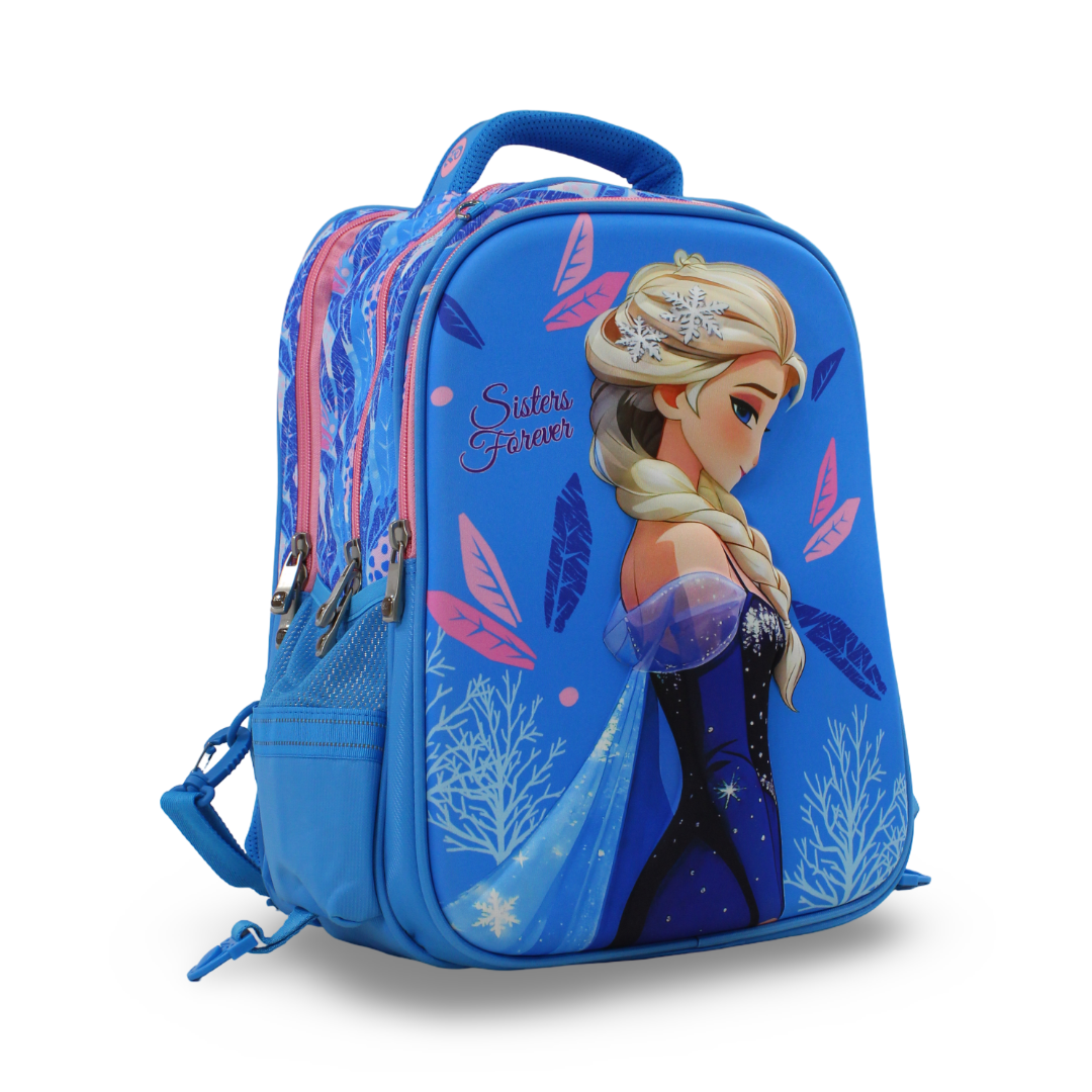 BZ Elsa Backpack 17 Inches with Trolley Sleeve – Turquoise - School - BZ-SCHOOL