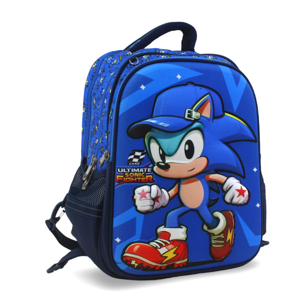 BZ Sonic Backpack with Trolley Sleeve 18.5 Inches – Blue - School - BZ-SCHOOL