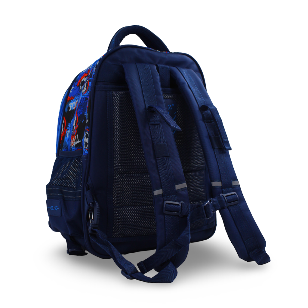 BZ Football Backpack 18.5 Inches with Trolley Sleeve – Navy