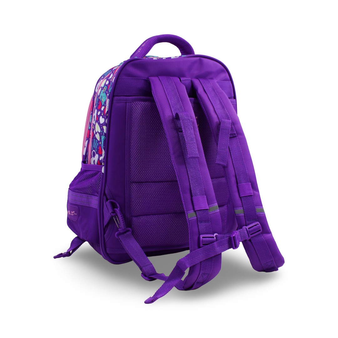 BZ Mermaid Backpack 16 Inches Trolley Sleeve – Purple