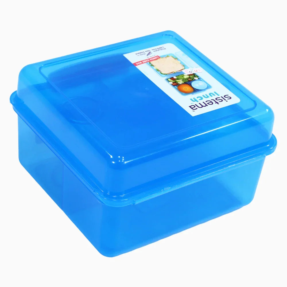 Sistema Plastic Lunch Box Blue- 2L
