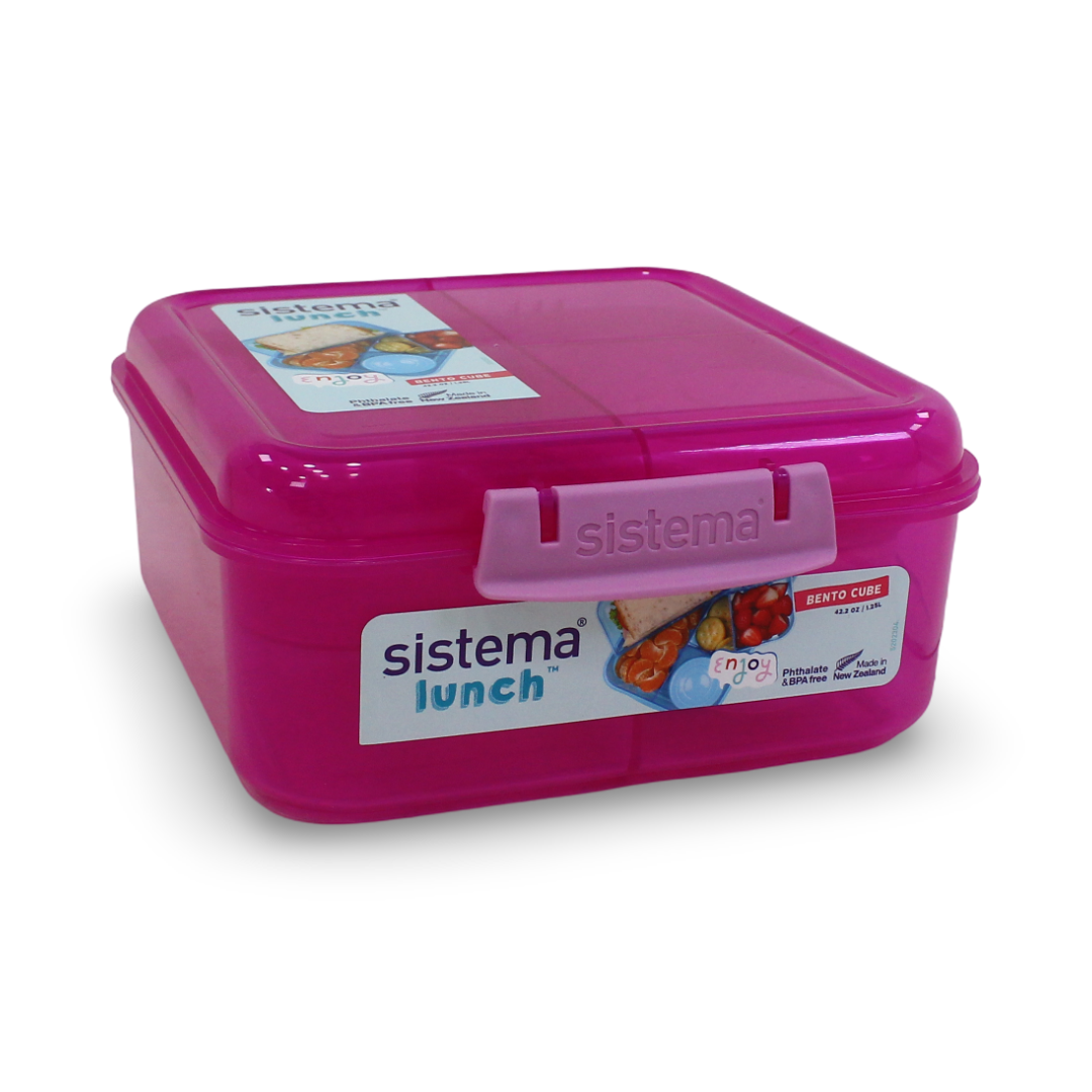 Sistema Bento Cube To Go Lunch Box 1.25L – Fuchsia - School