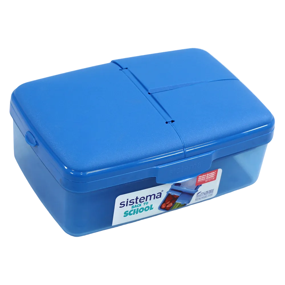 Sistema Lunch Box & bottle 1.5L – Blue - School
