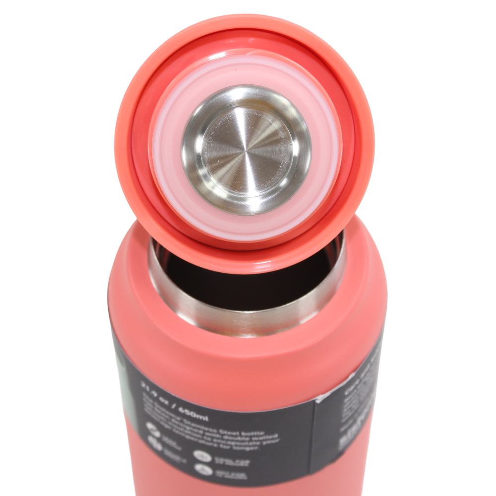 Sistema Double Walled Stainless Steel Water Bottle – Salmon ( 650ml )