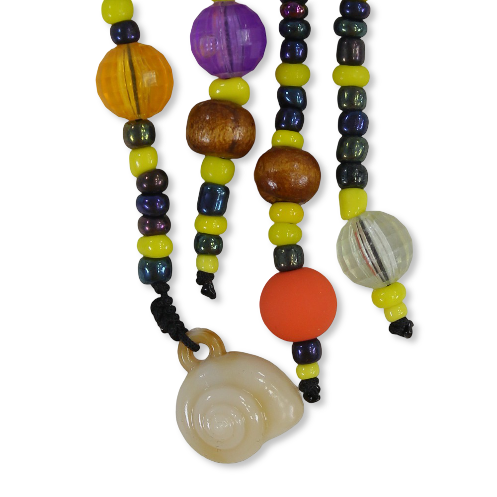 Beaded Keychain - Yellow