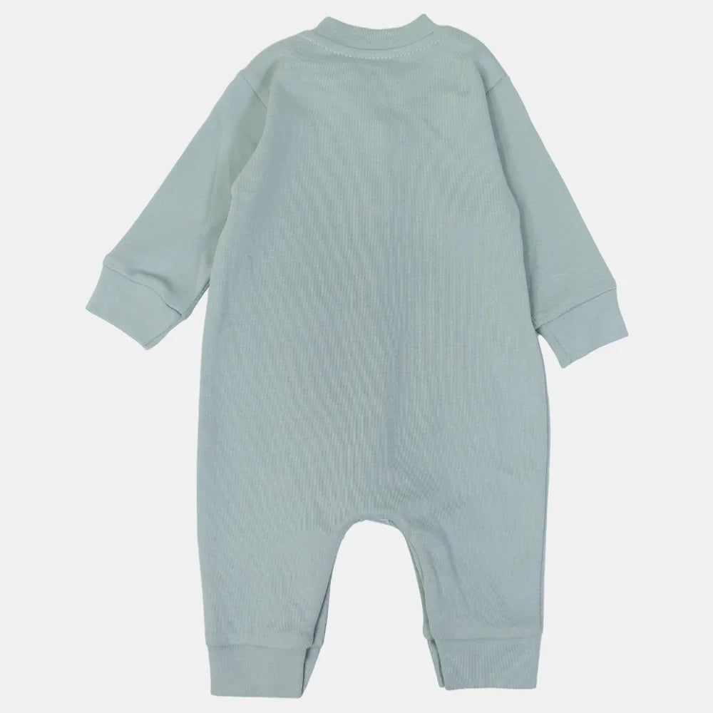 Baby Boys' Cotton Long-Sleeved Footless Onesie