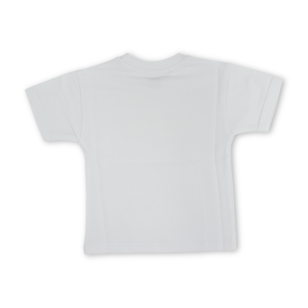تيشيرت بناتي قطن – أبيض مع طبعة كلب بنظارة شمسية