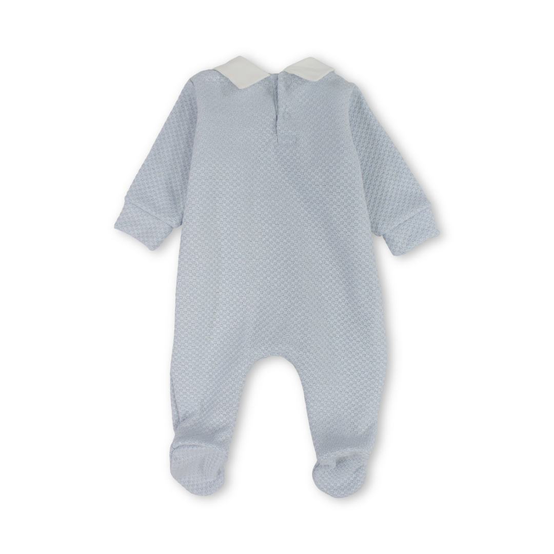 Baby Boys Cotton Baby Footie – Baby Boys with Bear & Bow Design