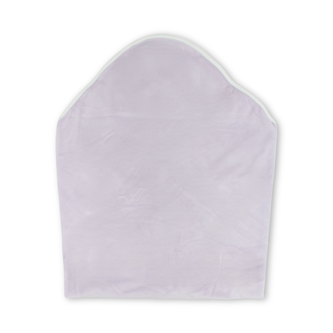 Velvet Baby Blanket – White & Lavender