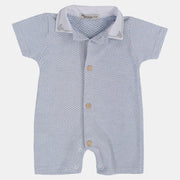 Baby Boys Cotton Romper with Cute Collar
