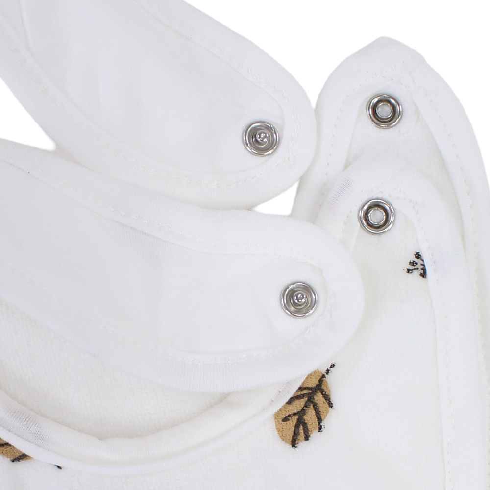 Velvet Baby Bib - “Hello World” Print (Pack of 2)