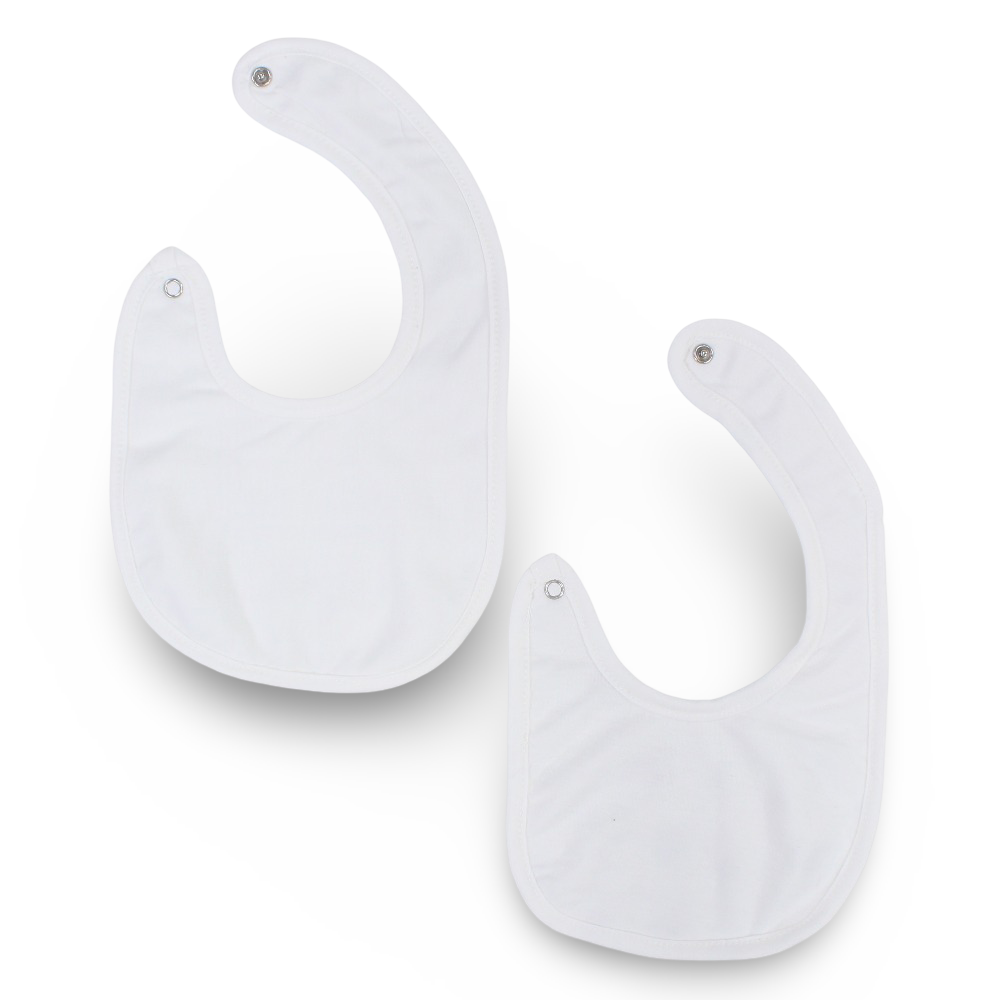Velvet Baby Bib - “Hello World” Print (Pack of 2)